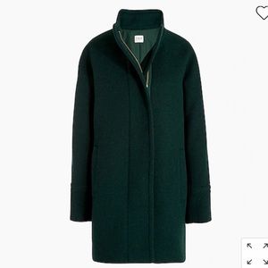 J. Crew Factory petite City Coat in evergreen